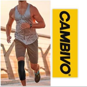 CAMBIVO Black Compression Sleeve  Knee Brace